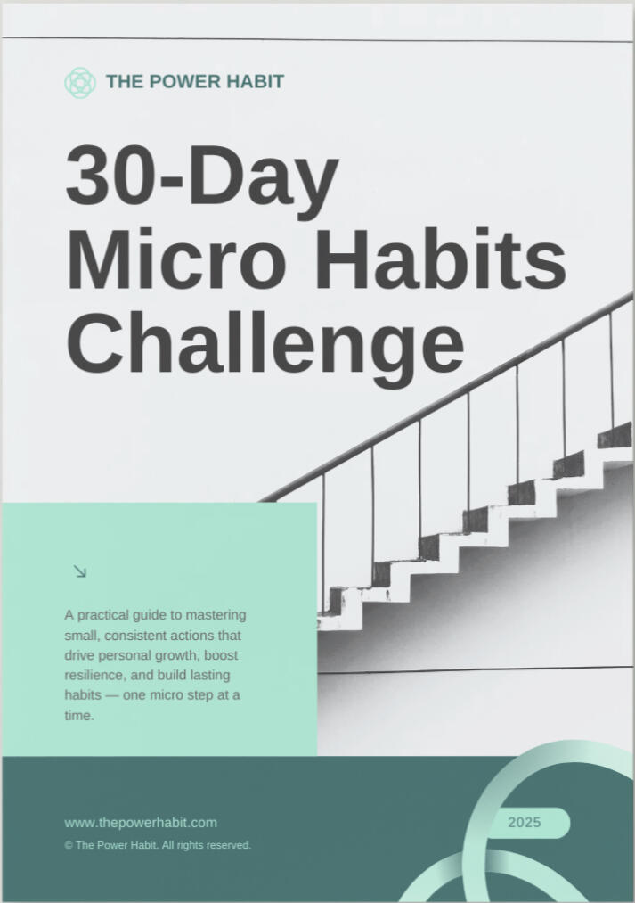 A picture showing the title page of the power habit